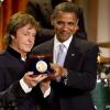 Paul McCartney et Barack Obama le 5 décembre 2010 à Washington.