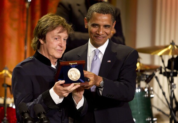 Paul McCartney et Barack Obama le 5 décembre 2010 à Washington.
