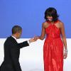 Barack Obama et Michelle Obama à Washington, le 21 janvier 2013 lors du bal d'investiture du second mandat du président.