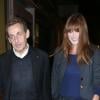 Exclusif - Nicolas Sarkozy et sa femme Carla Bruni-Sarkozy arrivent à l'anniversaire de la mère de Nicolas Sarkozy qui a fêté ses 88 ans au restaurant 154 à Paris, le 11 octobre 2013.