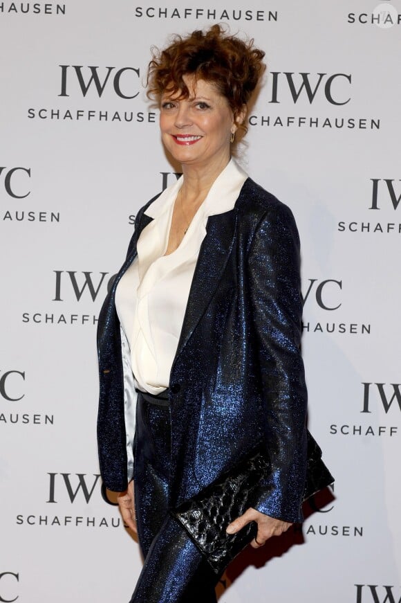 Susan Sarandon - Gala "Inside The Wave" de la marque IWC Schaffhausen à l'occasion du Salon International de la Haute Horlogerie à Genève le 21 janvier 2014.