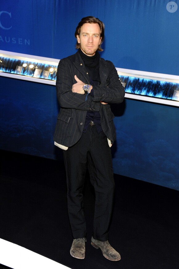 Ewan McGregor - IWC Schaffhausen présente la nouvelle collection "Aquatimer" à l'occasion du Salon International de la Haute Horlogerie à Genève le 21 janvier 2014.