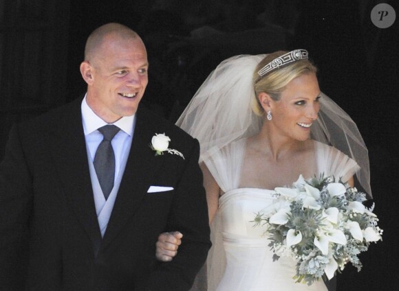 Mariage de Zara Phillips et Mike Tindall le 30 juillet 2011 à Edimbourg. Le couple a eu le 17 janvier 2014 son premier enfant, une petite fille, Mia Grace Tindall.