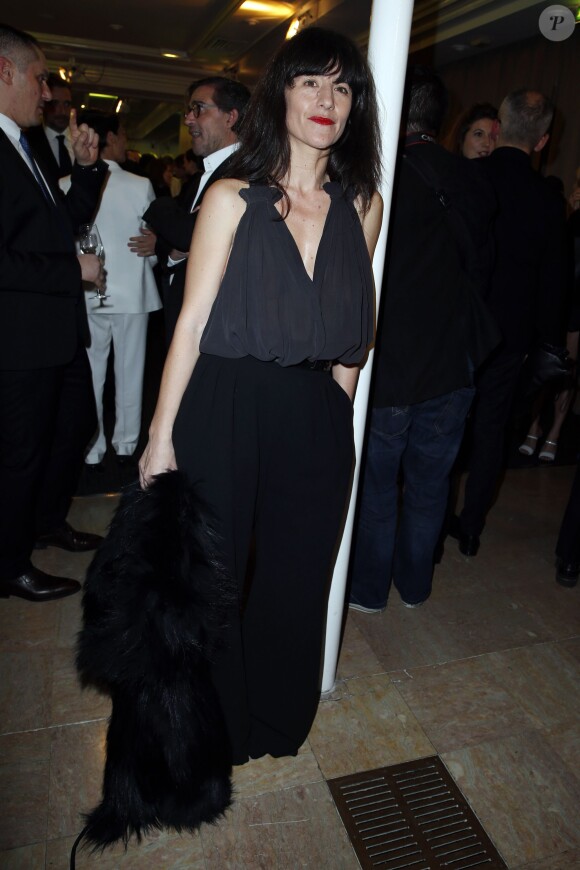 Romane Bohringer lors du Dîner de la mode pour le Sidaction au Pavillon d'Armenonville à Paris, le 23 janvier 2014