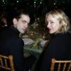 Romain Dauriac (fiancé de Scarlett Johansson) et Chloë Sevigny lors du Dîner de la mode pour le Sidaction au Pavillon d'Armenonville à Paris, le 23 janvier 2014