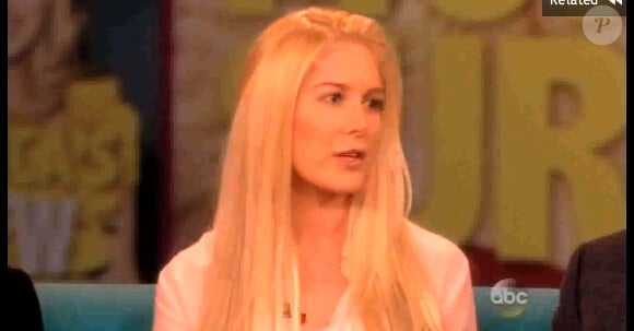 Heidi Montag se confie dans The View, le 25 janvier 2014 sur ABC.