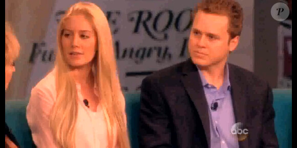 Heidi Montag se confie dans The View, le 25 janvier 2014 sur ABC, en compagnie de son mari Spencer Pratt.