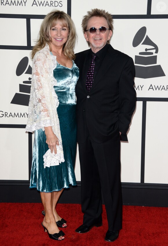 Mariana et Paul Williams arrivent au Staples Center pour la 56e édition des Grammy Awards. Los Angeles, le 26 janvier 2014.
