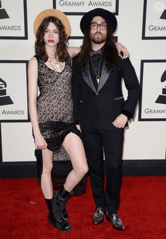 Charlotte Kemp Muhl et Sean Lennon arrivent au Staples Center pour la 56e édition des Grammy Awards. Los Angeles, le 26 janvier 2014.