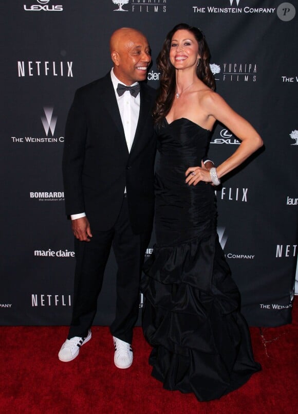 Russell Simmons et Shannon Elizabeth à Beverly Hills, le 12 janvier 2014.