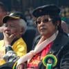 Nelson Mandela et Winnie à Johannesbourg le 19 avril 2009.
