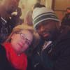 50 Cent a le plaisir de poser avec Meryl Streep après un match des Knicks contre les Lakers à New York le 26 janvier 2014