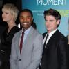 Mackenzie Davis, Michael B. Jordan et Zac Efron lors de la première du film That Awkward Moment à Los Angeles, le 27 janvier 2014.