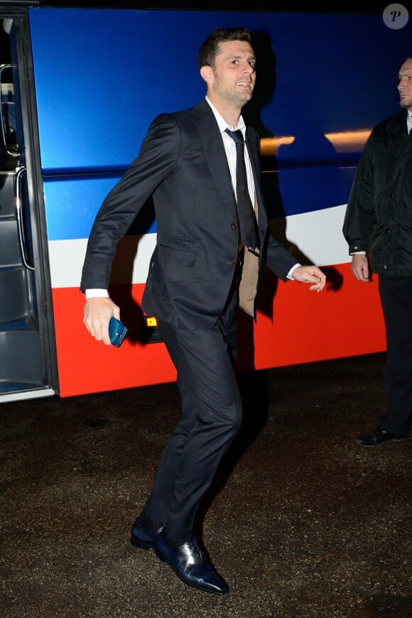 Thiago Motta lors de son arrivée au dîner de gala de la Fondation PSG au Pré Catelan à Paris, le 28 janvier 2014