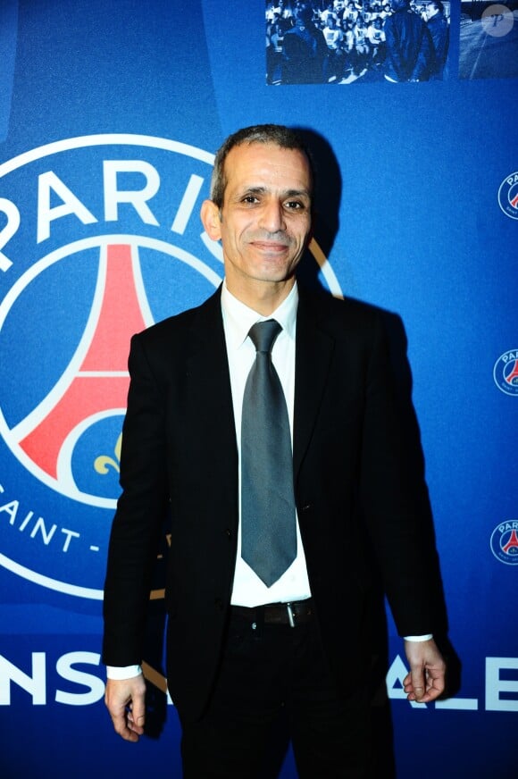 Malek Bouthi lors du dîner de gala de la Fondation PSG, le 28 janvier 2014, au Pré Catelan à Paris