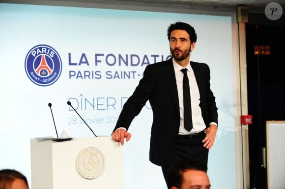 Alexandre Ruiz lors du dîner de gala de la Fondation PSG, le 28 janvier 2014, au Pré Catelan à Paris