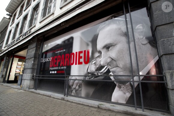 Exclusif - Gérard Depardieu investit à Tournai en Belgique le 28 janvier 2014.
