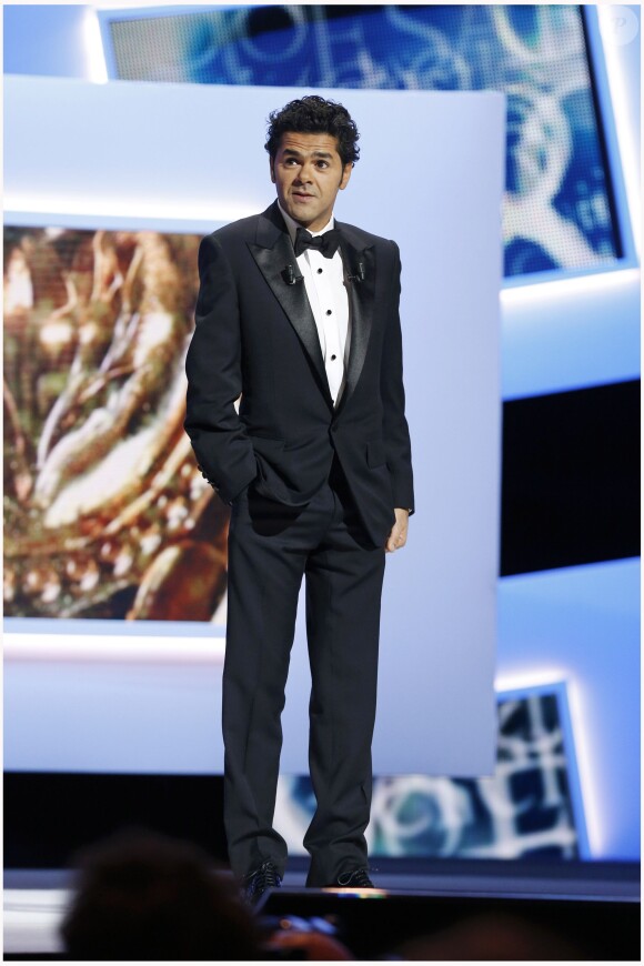 Jamel Debbouze (président des C&sar 2013) pendant la 38e cérémonie à Paris le 22 février 2013.