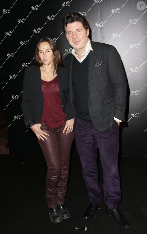 Vanessa Demouy et Philippe Lellouche - Inauguration du restaurant le 'B.O' à la Cité du Cinéma à Saint-Denis, le 10 octobre 2013.