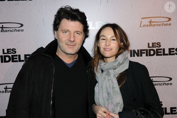 Philippe Lellouche et Vanessa Demouy - Soirée du film "Les infidèles" aux Planches. Le 17 février 2012.