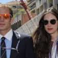 Andrea Casiraghi et son épouse Tatiana Santo Domingo lors du Grand Prix de Formule 1 de Monaco le 26 mai 2013