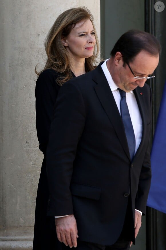 François Hollande et Valérie Trierweiler au palais de l'Elysée à Paris le 5 juin 2013