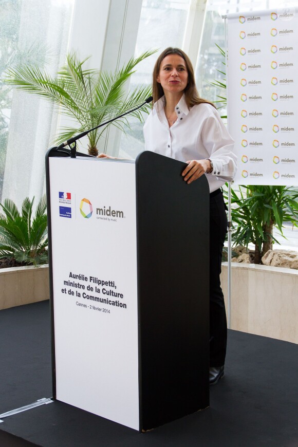 Aurélie Filippetti à Cannes, le 2 février 2014