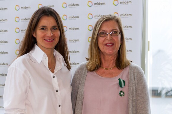 Alison Wenham et Aurelie Filippetti à Cannes, le 2 février 2014