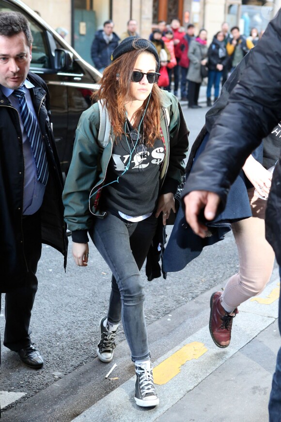 Kristen Stewart à Paris, le 3 février 2014.