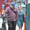 Philip Seymour Hoffman et sa femme à New York, le 15 juillet 2013.
