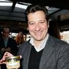 Laurent Gerra lors du lancement des "food truck" du chef Marc Veyrat à Paris le 4 février 2014.