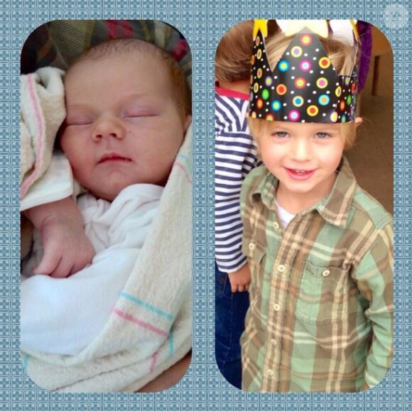Sarah Jane Morris a posté cette photo de son fils Emmett, sur Twitter, le 25 janvier 2014.