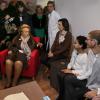Bernadette Chirac en visite à l'hôpital Pellegrin pour l'opération Pièces Jaunes à Bordeaux, le 5 février 2014.