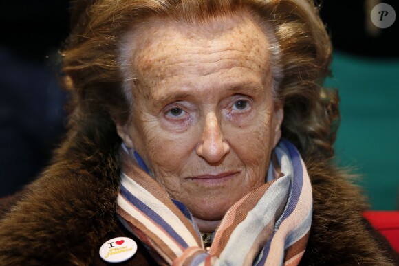 Bernadette Chirac en visite à l'hôpital Pellegrin pour l'opération Pièces Jaunes à Bordeaux, le 5 février 2014.