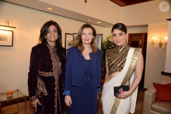 Valerie Trierweiler en voyage humanitaire en Inde avec Action conftre la Faim, janvier 2014.