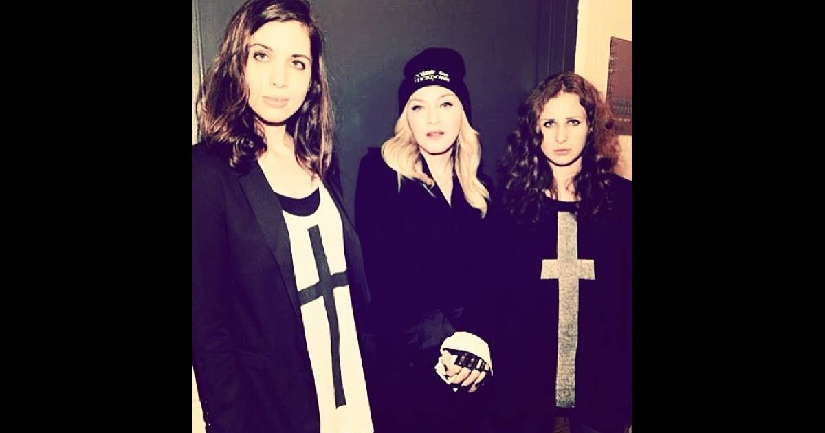 Madonna shows support for jailed band pussy riot