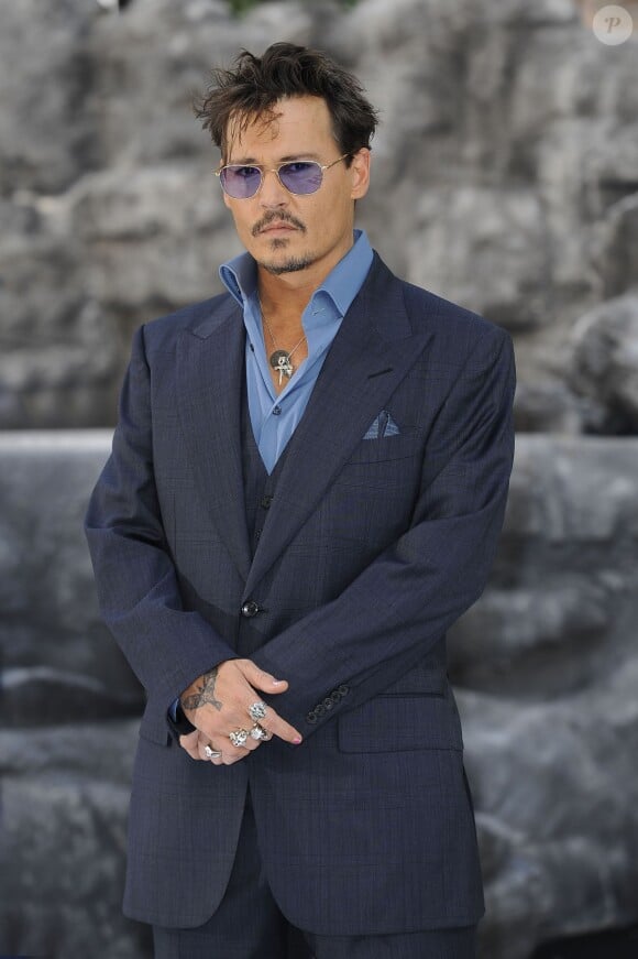 Johnny Depp lors de l'avant-première du film "Lone Ranger" à Londres, le 21 juillet 2013