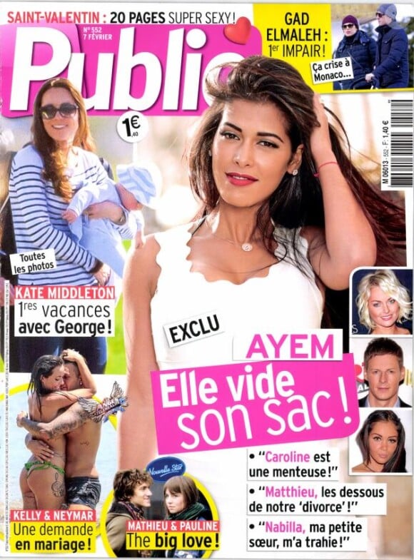 Ayem Nour en couverture de Public