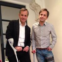 Bernard de la Villardière, victime d'un accident idiot, s'est cassé le pied