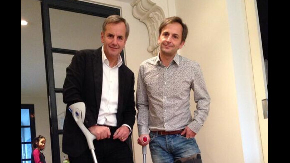 Bernard de la Villardière, victime d'un accident idiot, s'est cassé le pied