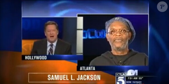 Samuel L. Jackson confondu avec Laurence Fishburne sur la chaîne KTLA.