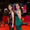 Andie MacDowell et sa fille Rainey Qualley lors de la première du film Praia du Futuro lors du 64ème Festival International du Film de Berlin, le 11 février 2014.