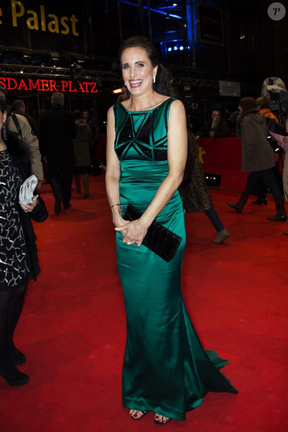 Andie MacDowell lors de la première du film Praia du Futuro lors du 64ème Festival International du Film de Berlin, le 11 février 2014.