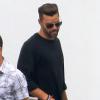 Ricky Martin sur le tournage de son clip Adrenalina à Miami en Floride, le 10 février 2014