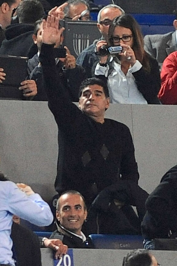 Diego Maradona à Rome, le 19 octobre 2013.