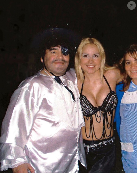 Diego Maradona et Veronica Ojeda, le 20 avril 2007.