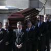 Cercueil lors des obsèques de l'acteur Philip Seymour Hoffman en l’église St. Ignatius de Loyola à New York, le 7 février 2014.