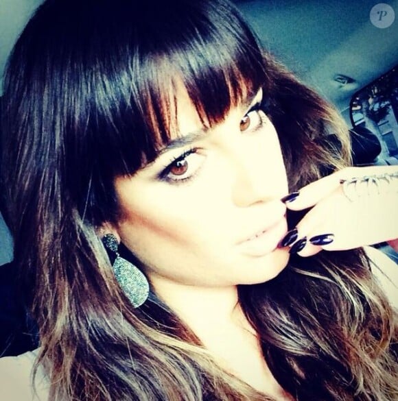 Lea Michele prend la pose sur Twitter, le 10 février 2014.