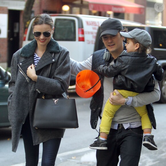 Ex-couple, mais amis : Miranda Kerr et Orlando Bloom avec leur fils Flynn
