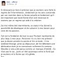 Zaz a effectué le 15 février 2014 une mise au point via sa page Facebook, au lendemain de son quiproquo avec Virginie Guilhaume lors des 29e Victoires de la Musique.
